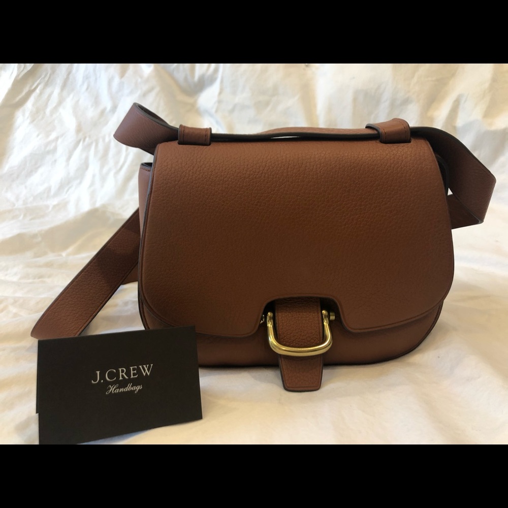 J. Crew Leather Saddlebag